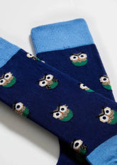 Chaussettes en coton - BeOwl Bleu